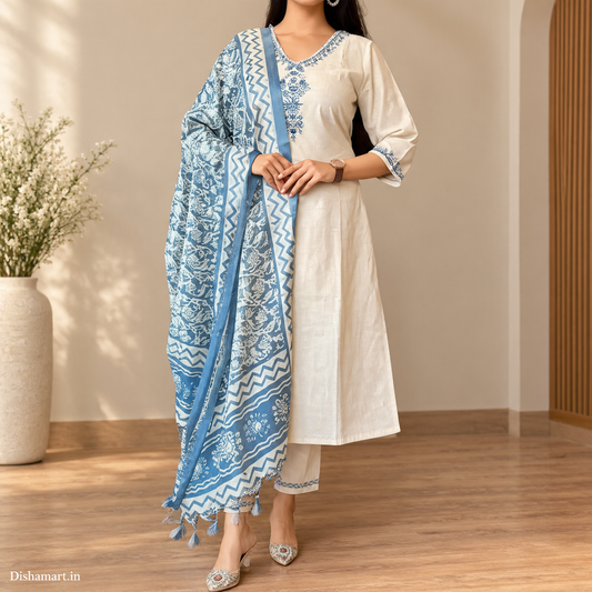 Fabulous Creamy Kurtis